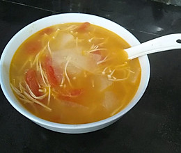 金针菇番茄冬瓜汤的做法