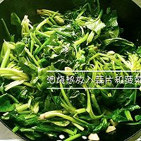 清炒菠菜☀的做法图解4