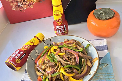 豪吉麻辣牛肉炒彩椒