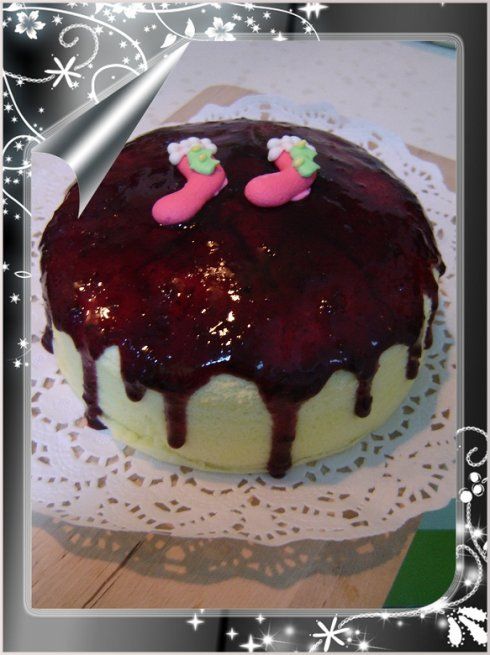 蓝莓轻乳酪蛋糕