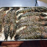 黑椒海盐烤大虾的做法图解3