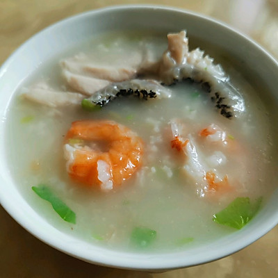 龙趸鱼虾粥