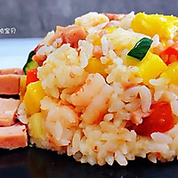#换着花样吃早餐#菠萝虾仁炒饭的做法图解11