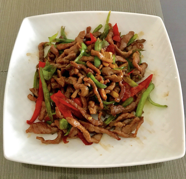 杭椒牛肉丝的做法