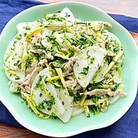 荠菜肉丝炒年糕 - 赏味期限在春日的做法图解6