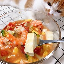 虾仁豆腐鲜蔬汤