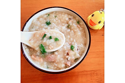粉肠猪肝瘦肉粥