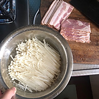 培根金针菇卷的做法图解1