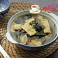 海带油豆腐炖肉的做法图解10