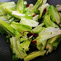 蒜辣蚝油莴苣叶的做法图解3