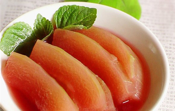 健康上色:胭脂冬瓜的做法