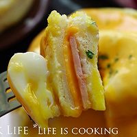 自家版 Eggs benedict  芝士火腿蛋土司的做法图解10