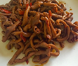 香辣卤鸭肠的做法