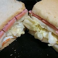 开学第二日，火腿三明治的做法图解4