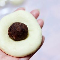 #《风味人间》美食复刻大挑战#圣诞雪花豆沙包的做法图解10