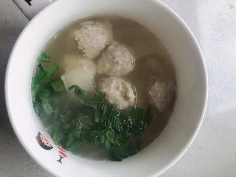 冬瓜鸡胸肉丸子汤的做法