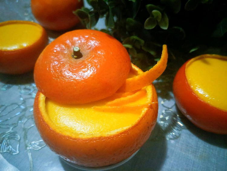 香橙布丁的做法
