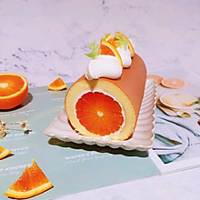 “橙”意满满的血橙蛋糕卷