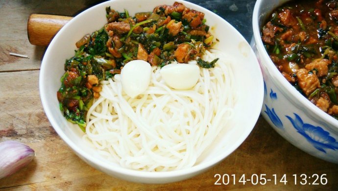 家常杂椒酱面