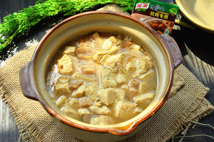砂锅炖冻豆腐的做法