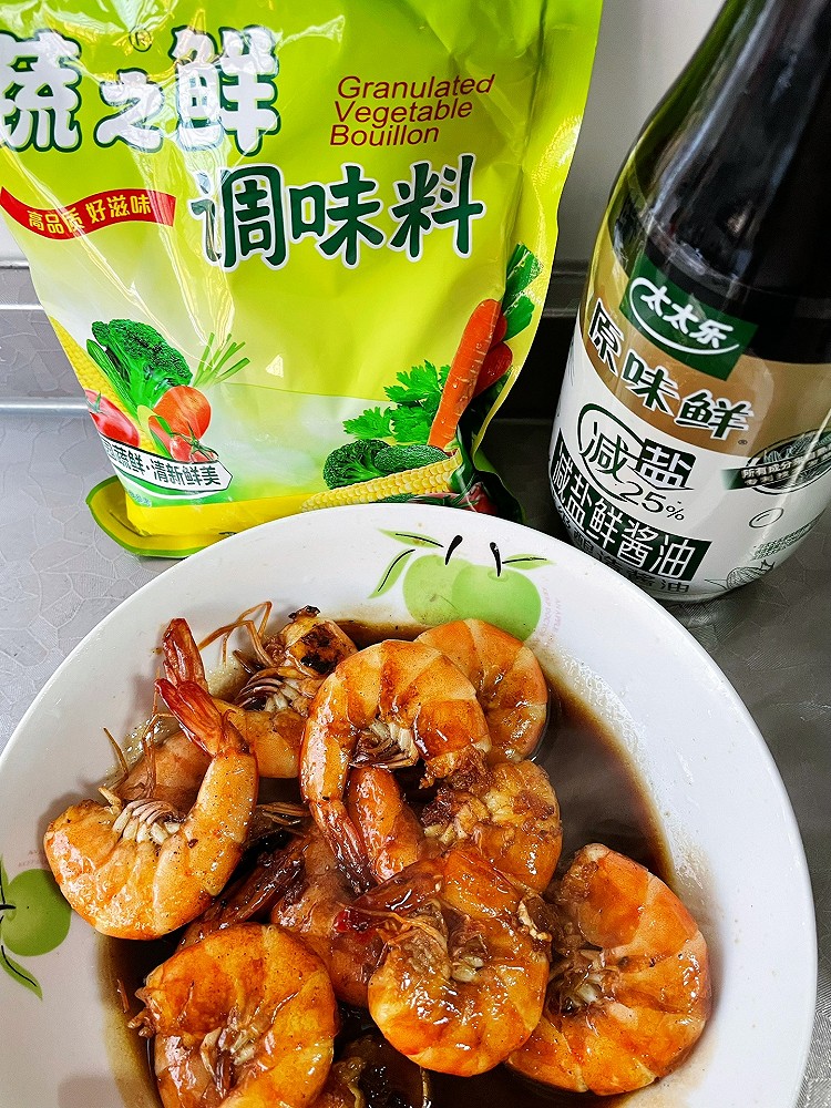 红烧基围虾的做法