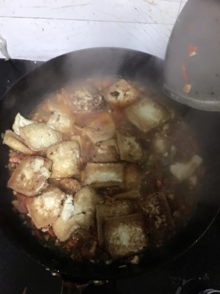 浇汁豆腐的做法图解6