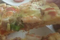 电饼铛披萨，海陆双鲜的做法