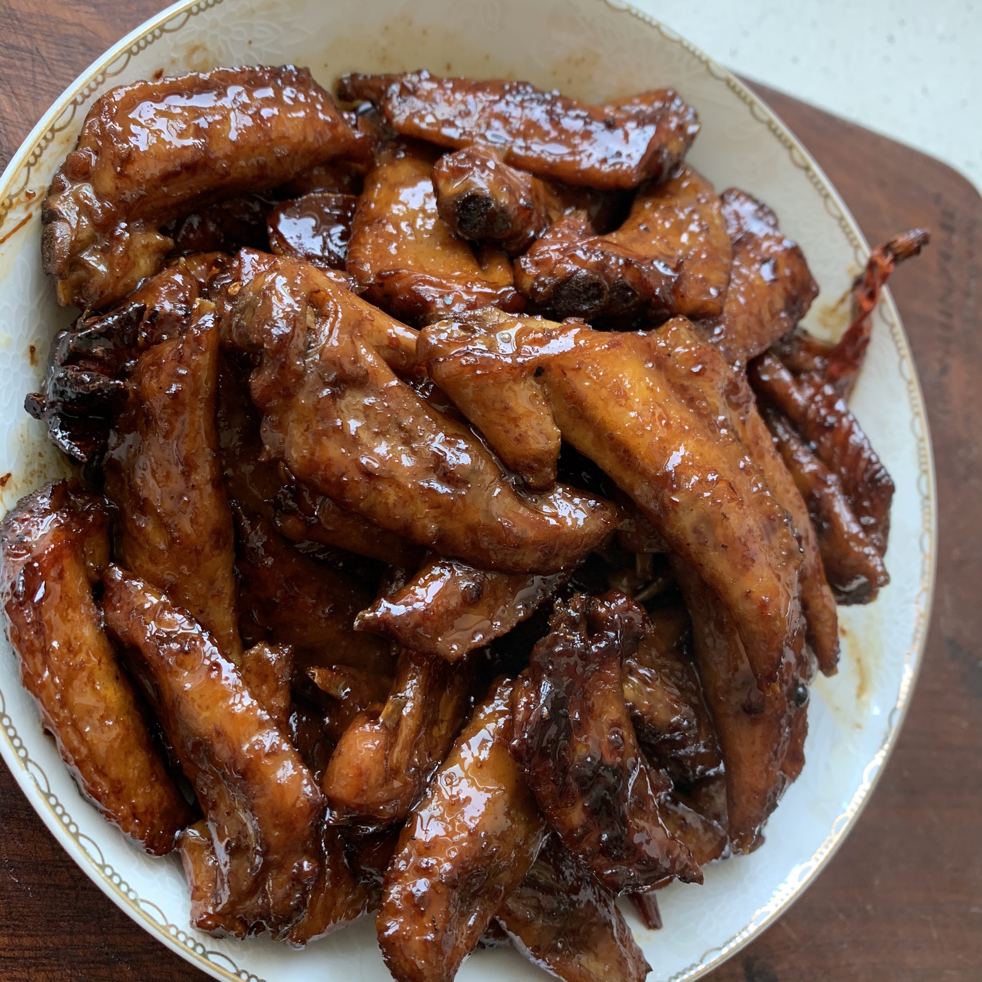 Alvina's Baking Journey ~~: Baked Honey Chicken Wing 香烤蜜糖鸡翅膀。