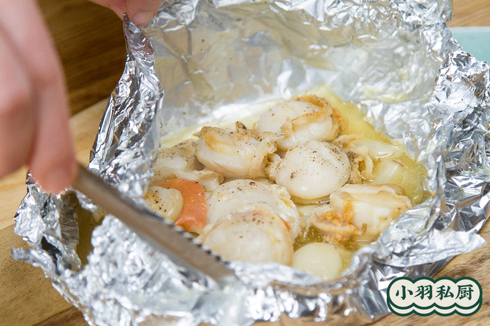 蒜香黄油烤扇贝的做法图解4