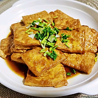 锦娘制——蚝油煎豆腐的做法图解5