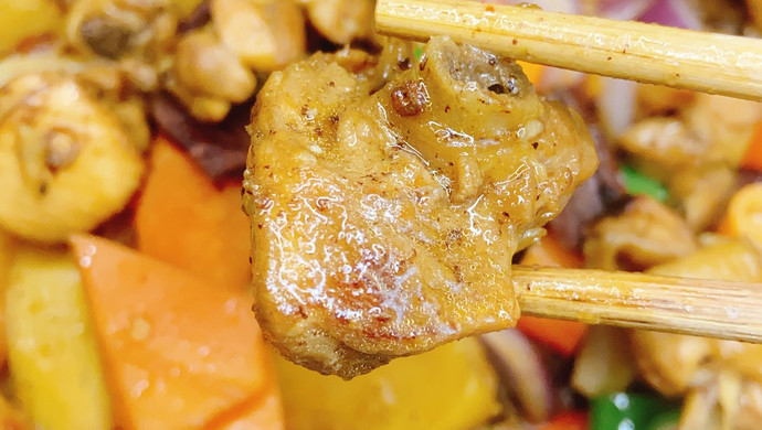 红烧鸡块（无油烧鸡，大盘鸡也是这个味儿）