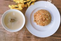 胡萝卜姬松茸鸡蛋炒饭的做法