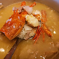龙虾响螺瘦肉粥的做法图解4