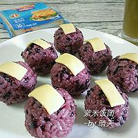 芝士夹心紫米饭团#世博家电乐享健康#的做法图解5