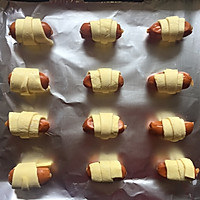 酥皮肠仔卷的做法图解3