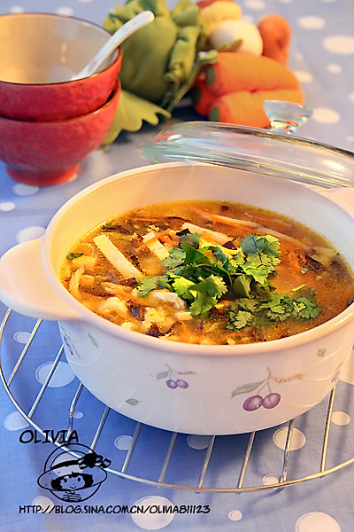 开胃暖身酸辣汤的做法