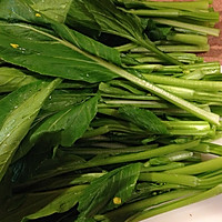 温州油菜炒年糕的做法图解2