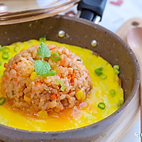 蛋浆火山炒饭  宝宝辅食食谱的做法图解17