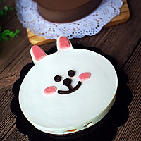 布朗熊&可妮兔（巧克力&酸奶慕斯蛋糕）的做法图解17