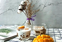 芒果椰椰茶冻，芒果果冻，简单甜点的做法