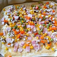 #原制原味，聚会菜谱#芝士香葱披萨的做法图解15