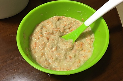 胡萝卜瘦肉糜米糊