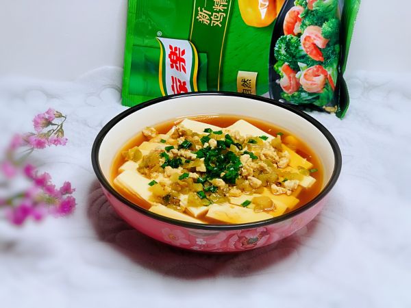 榨菜肉沫蒸豆腐