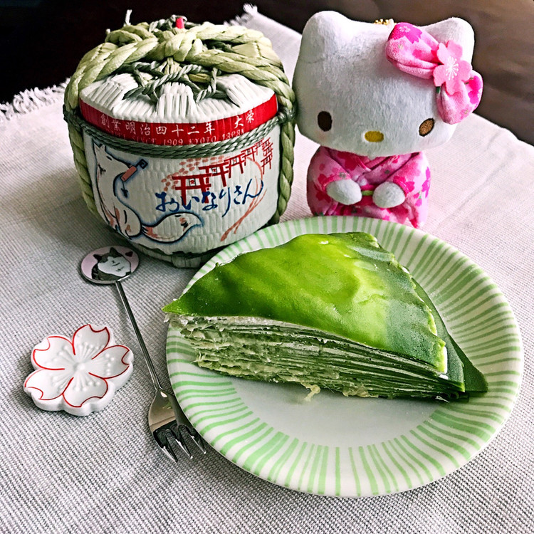 榴莲抹茶千层可丽饼的做法