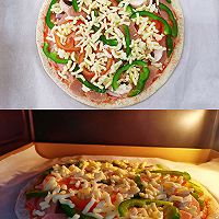 #春日露营 易享“佳”味 #全麦香肠口蘑披萨的做法图解4