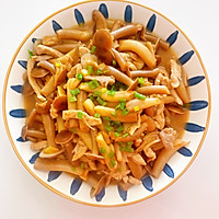 鹿茸菇炒肉的做法图解6