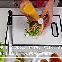 牛肉饼蜂蜜芥末牛角包的做法图解20