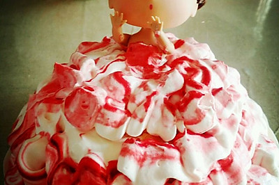 一分钟搞定的超简单芭比娃娃裱花蛋糕