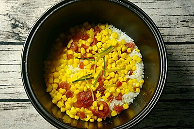 腊肠玉米焖饭饭饭
