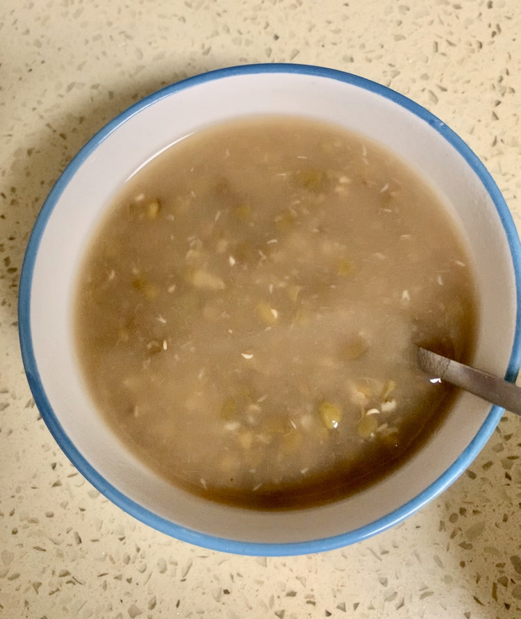 纯绿豆粥的做法